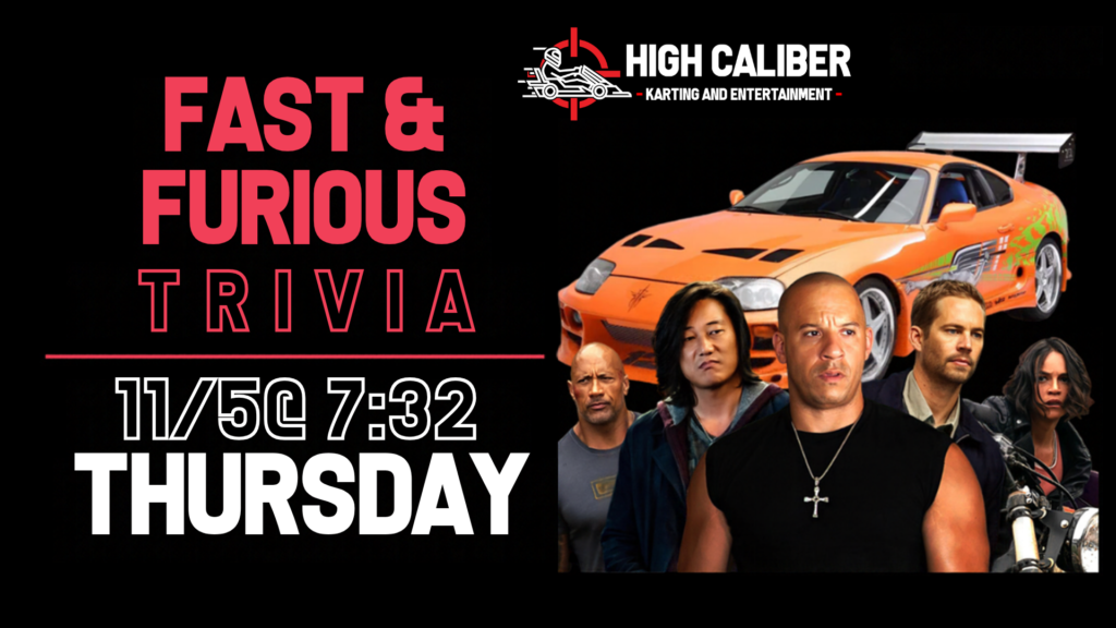 The Fast & The Furious Trivia at High Caliber