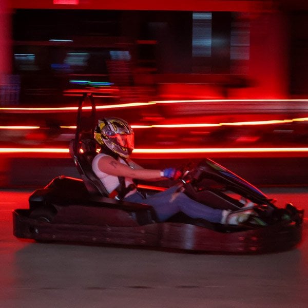 Go kart racing and kart drifting at High Caliber