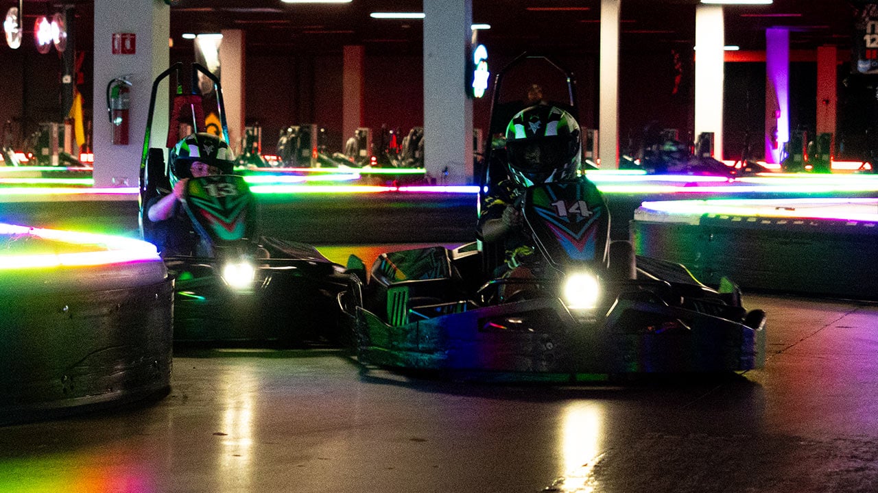 High Speed Go Kart Racing at High Caliber Karting in Lansing Michigan